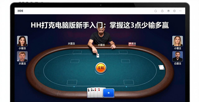 HH扑克电脑版新手入门：掌握这3点少输多赢