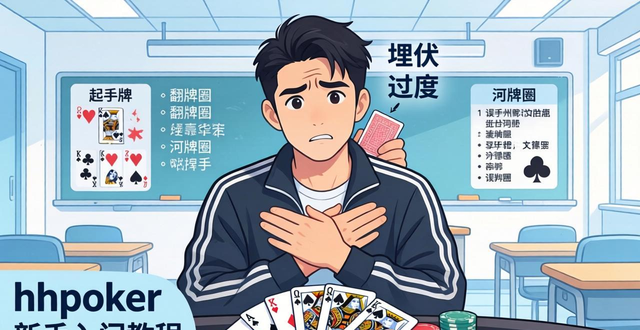 hhpoker新手入门教程 德州扑克从零开始快速上手