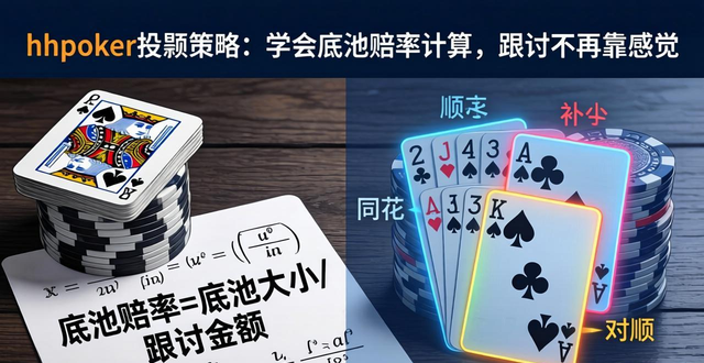 hhpoker投注策略：学会底池赔率计算，跟注不再靠感觉