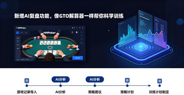 HHPoker更新日志：新增AI复盘功能，像GTO解算器一样帮你科学训练