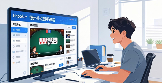 hhpoker新手教程 从零开始学德州扑克规则与软件使用