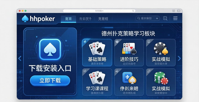 hhpoker下载安装教程 2026最新德州扑克策略学习