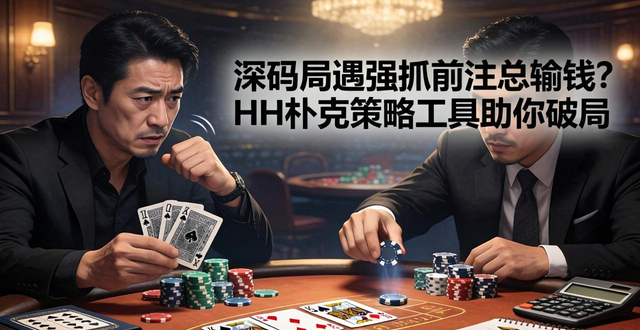 深码局遇强抓前注总输钱？HH扑克策略工具助你破局