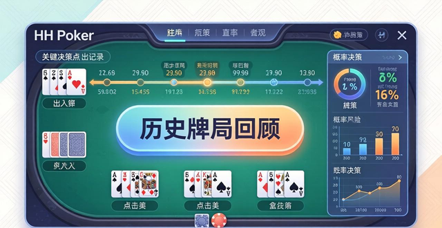 hhpoker游戏界面清爽直观 新手2分钟快速上手