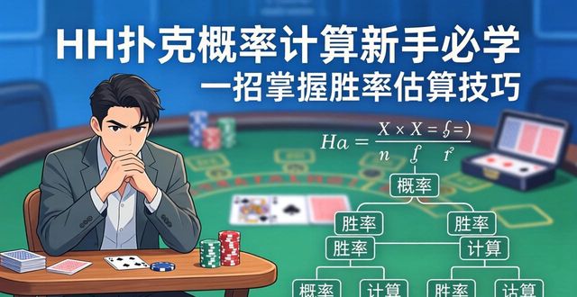 HH扑克概率计算新手必学 一招掌握胜率估算技巧