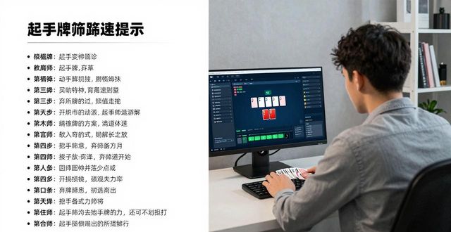 hhpoker在线平台新手入门：规则技巧与高效训练指南