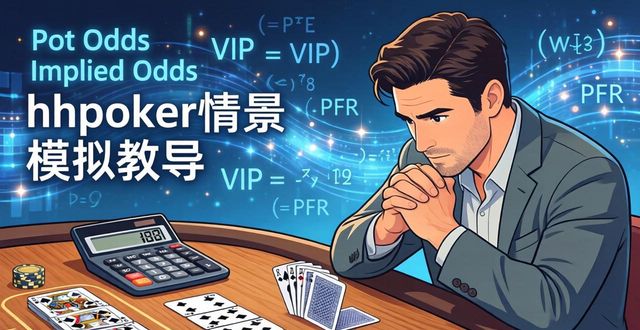 hhpoker赔率计算入门 掌握德州扑克胜率估算技巧