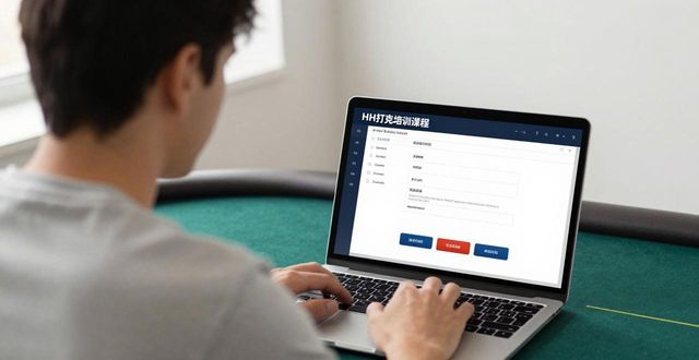 德州扑克新手入门：HH扑克培训课程带你从零开始