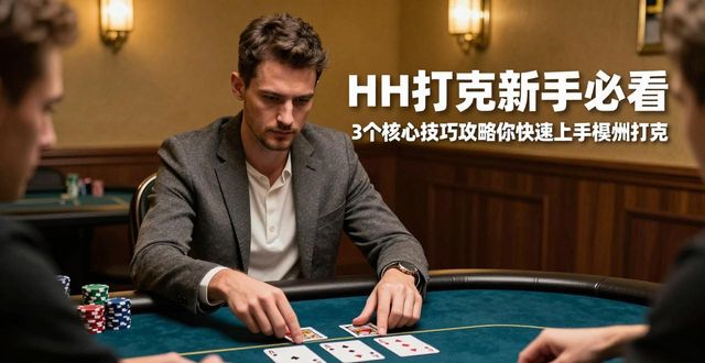 HH扑克新手必看 3个核心技巧攻略帮你快速上手德州扑克