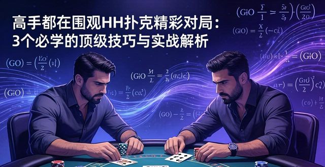 高手都在围观HH扑克精彩对局：3个必学的顶级技巧与实战解析