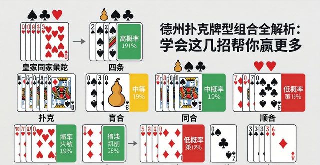 德州扑克牌型组合全解析：学会这几招帮你赢更多