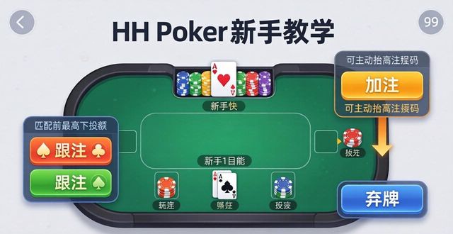 hhpoker游戏界面新手入门：快速掌握牌桌功能与操作