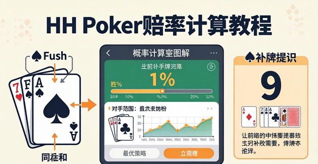 hhpoker赔率计算教程 从零搞懂德州扑克概率运算逻辑