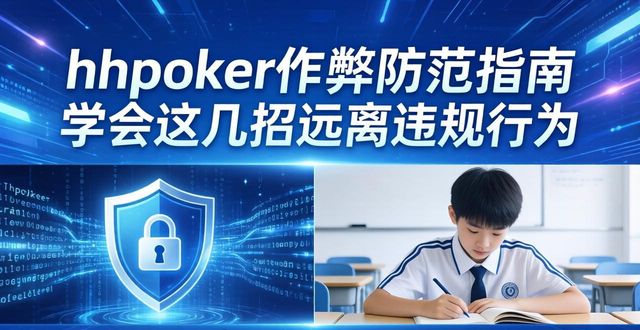 hhpoker作弊防范指南 学会这几招远离违规行为