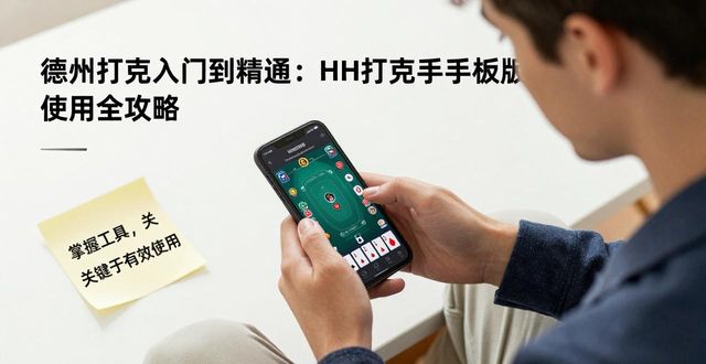 德州扑克入门到精通：HH扑克手机版使用全攻略