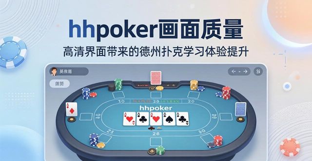 hhpoker画面质量如何？高清界面带来的德州扑克学习体验提升