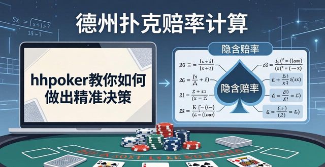 德州扑克赔率计算：hhpoker教你如何做出精准决策