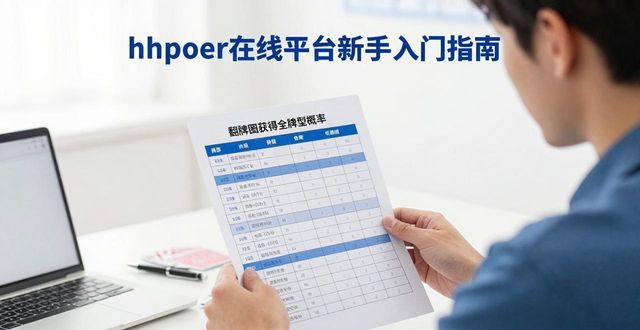 hhpoker在线平台怎么用 新手入门必看指南