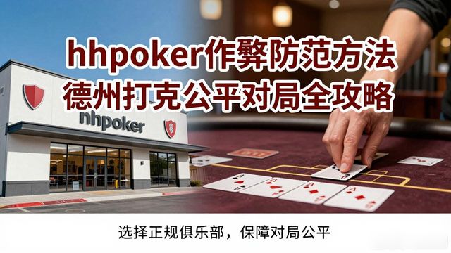 hhpoker作弊防范方法 德州扑克公平对局全攻略
