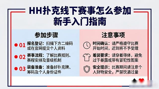 HH扑克线下赛事怎么参加 新手入门指南