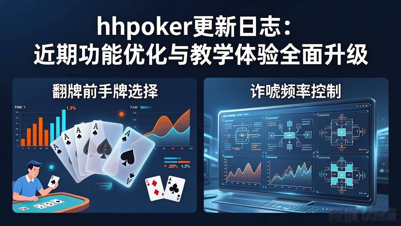 hhpoker更新日志：近期功能优化与教学体验全面升级