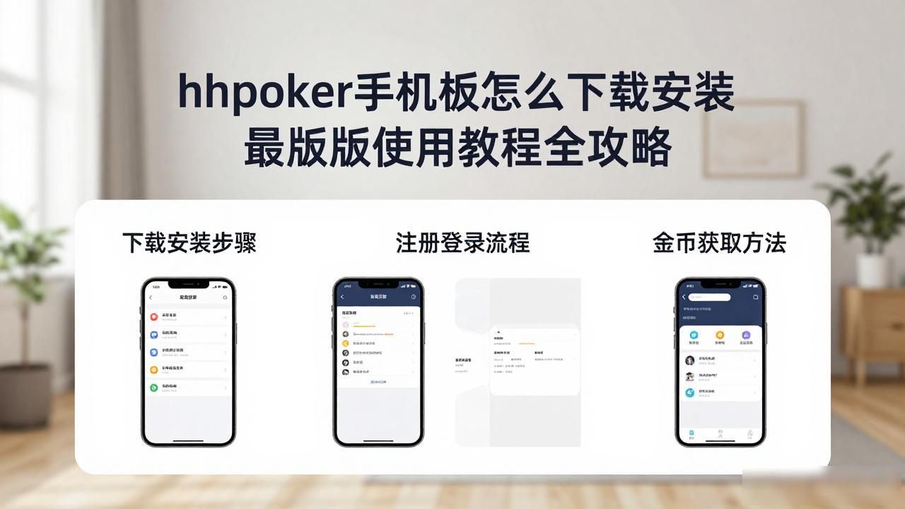 hhpoker手机版怎么下载安装 最新版使用教程全攻略