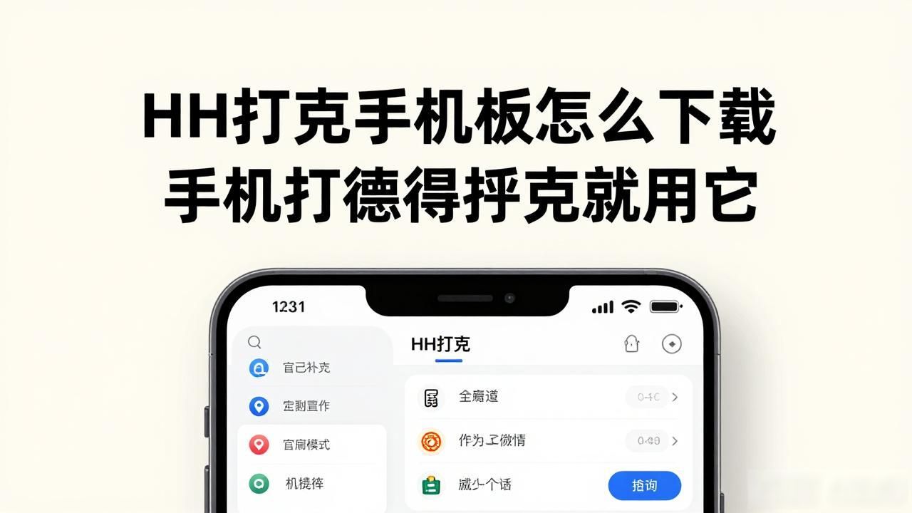 HH扑克手机版怎么下载 手机打德州扑克就用它