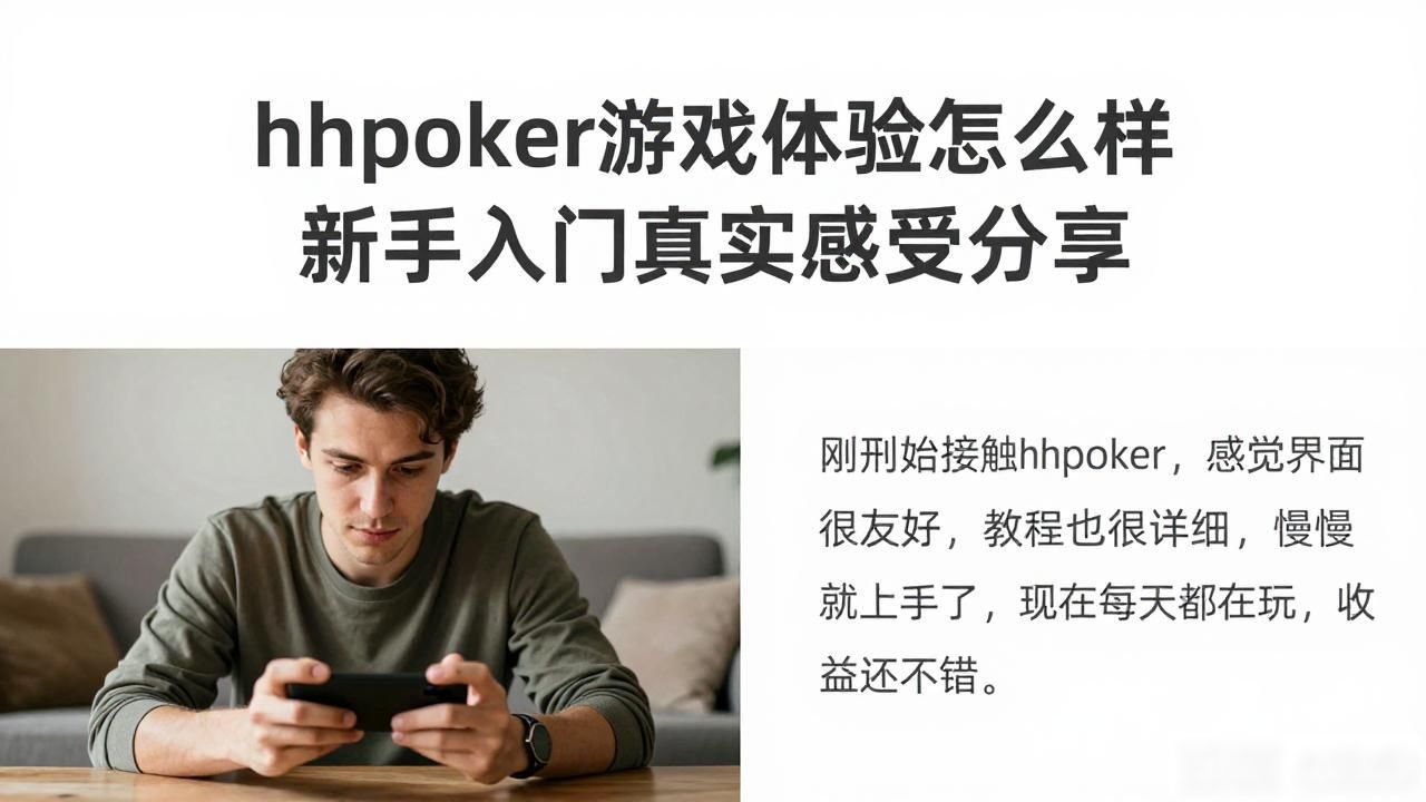 hhpoker游戏体验怎么样 新手入门真实感受分享