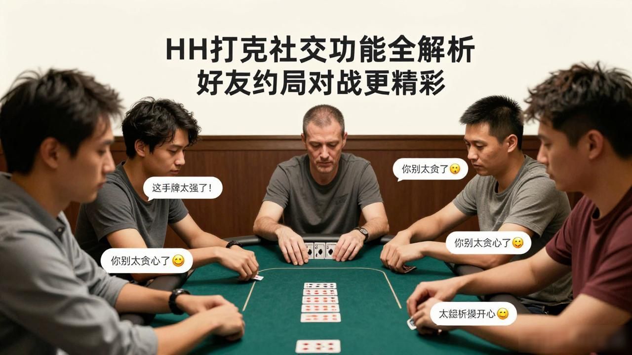 HH扑克社交功能全解析 好友约局对战更精彩