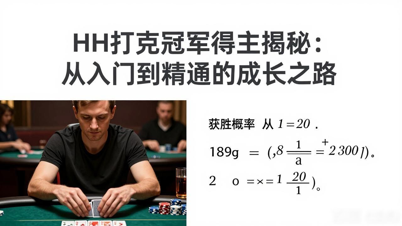 HH扑克冠军得主揭秘：从入门到精通的成长之路
