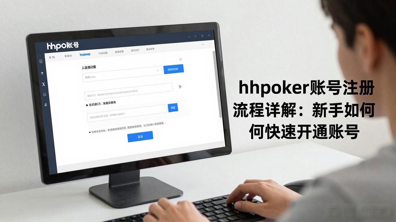 hhpoker账号注册流程详解：新手如何快速开通账号