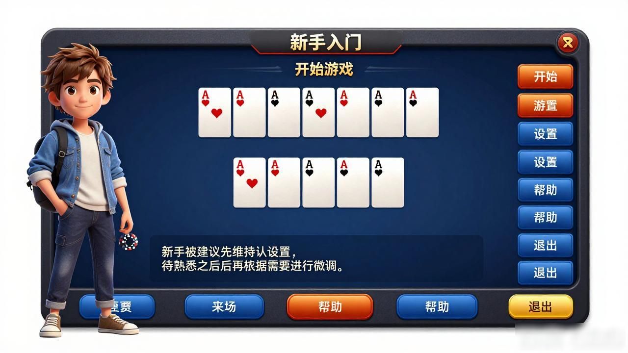 hhpoker游戏界面新手入门 按钮功能全解析