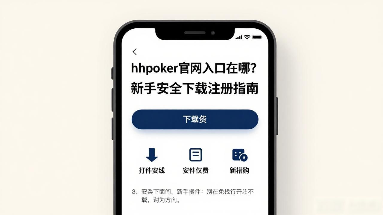 hhpoker官网入口在哪？新手安全下载注册指南
