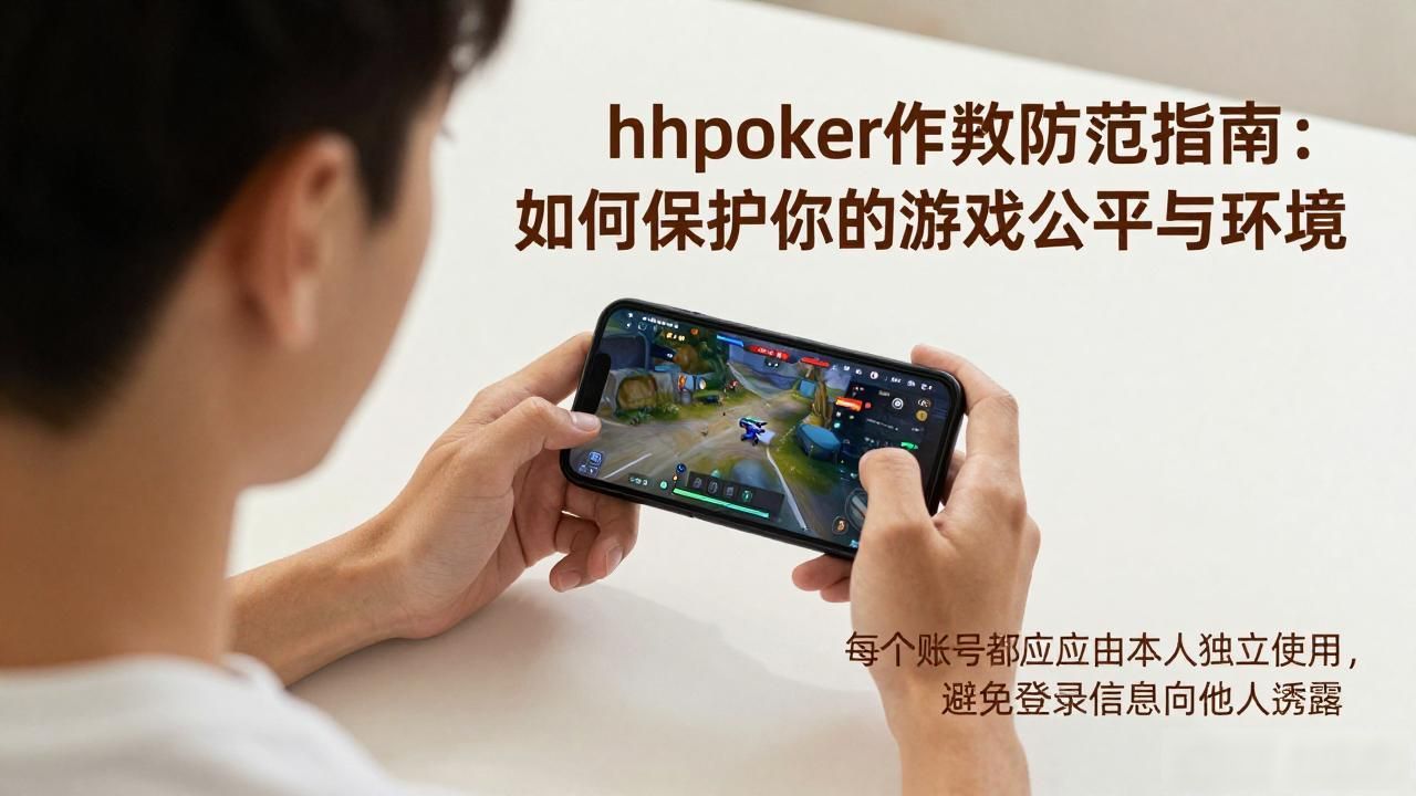 hhpoker作弊防范指南：如何保护你的游戏公平与环境