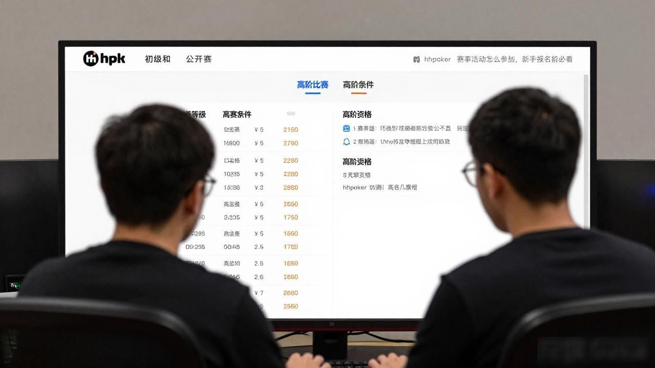 hhpoker赛事活动怎么参加，新手报名前必看