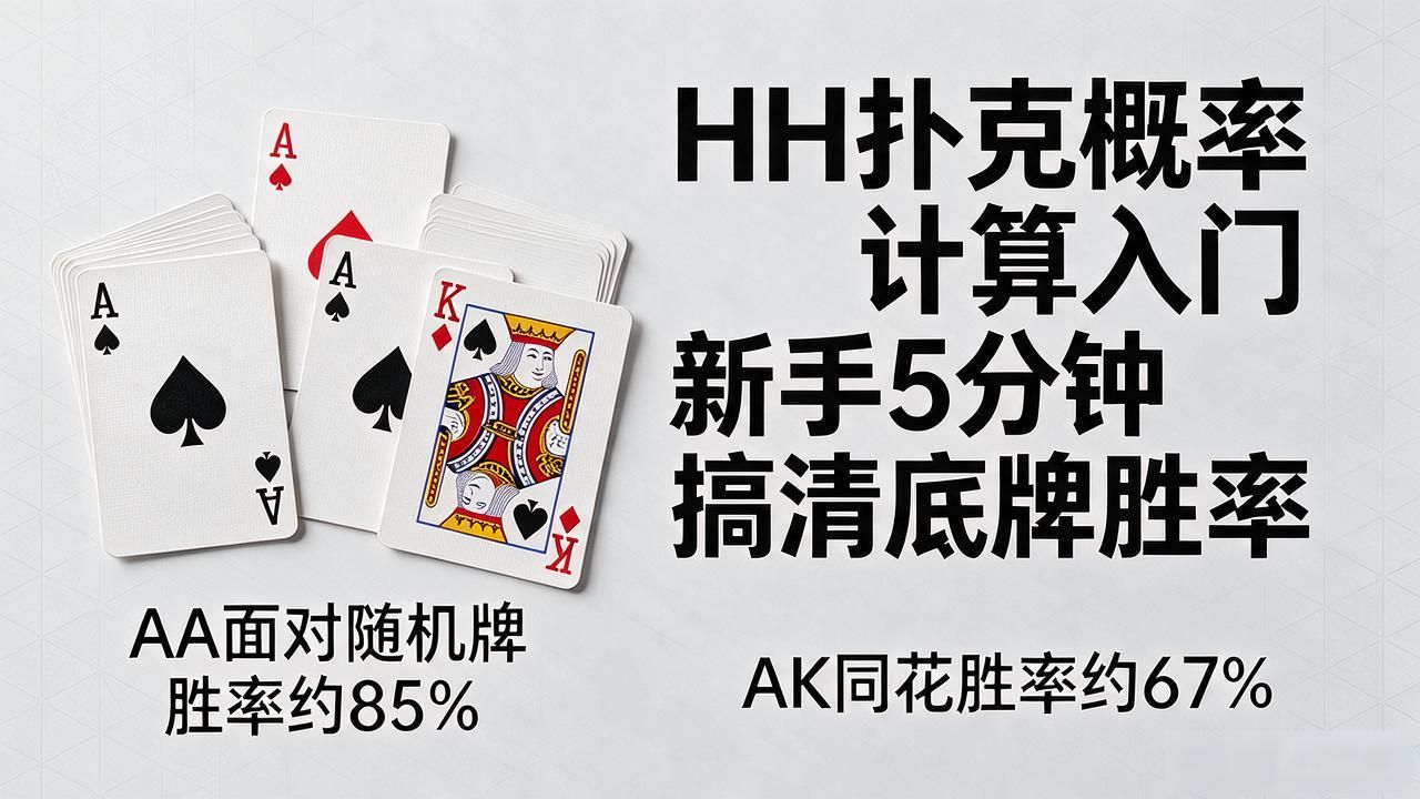 HH扑克概率计算入门 新手5分钟搞清底牌胜率