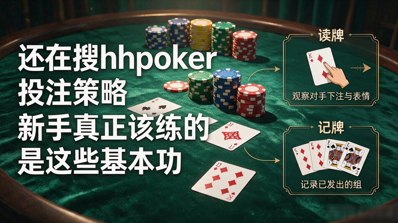 还在搜hhpoker投注策略 新手真正该练的是这些基本功