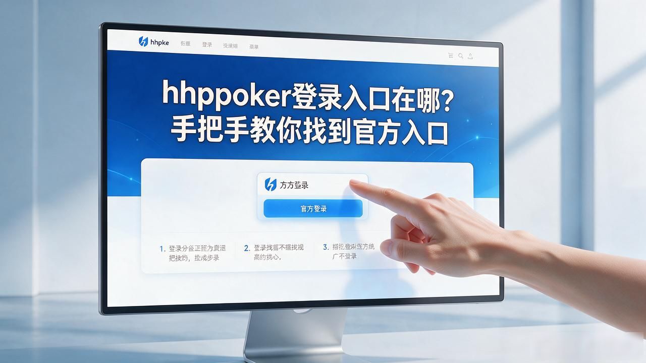 hhpoker登录入口在哪？手把手教你找到官方入口